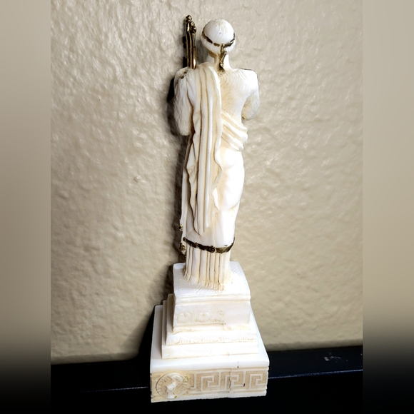 Apollo Alabaster Statue Greek God of Sun, Prophecy, Healing, Arts - Picture 3 of 6